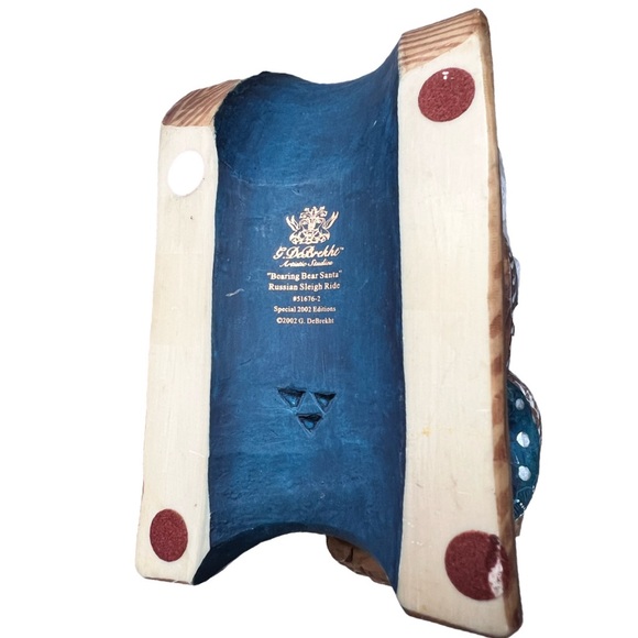 G DeBrekht “Russian Sleigh Series” Bearing Bear Santa. - Picture 5 of 7